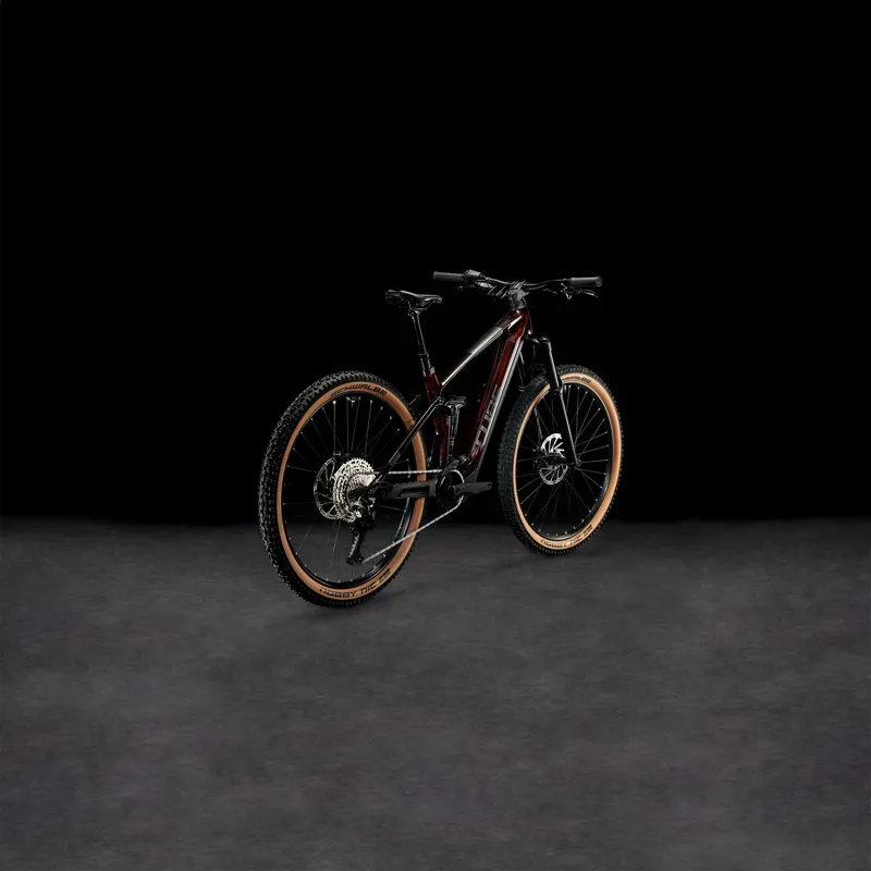 Cube Stereo Hybrid 140 HPC Race 750 27.5/29er 2024 Electric MTB - Red-1