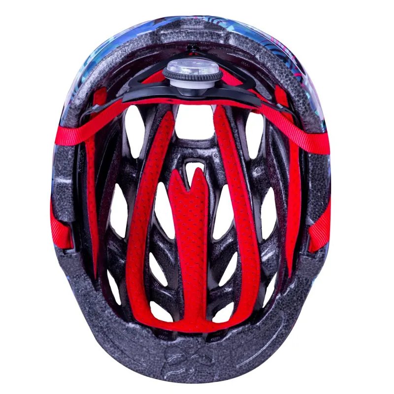 Kali Chakra Child Lighted Kids Helmet - Jungle Gloss Blue-3
