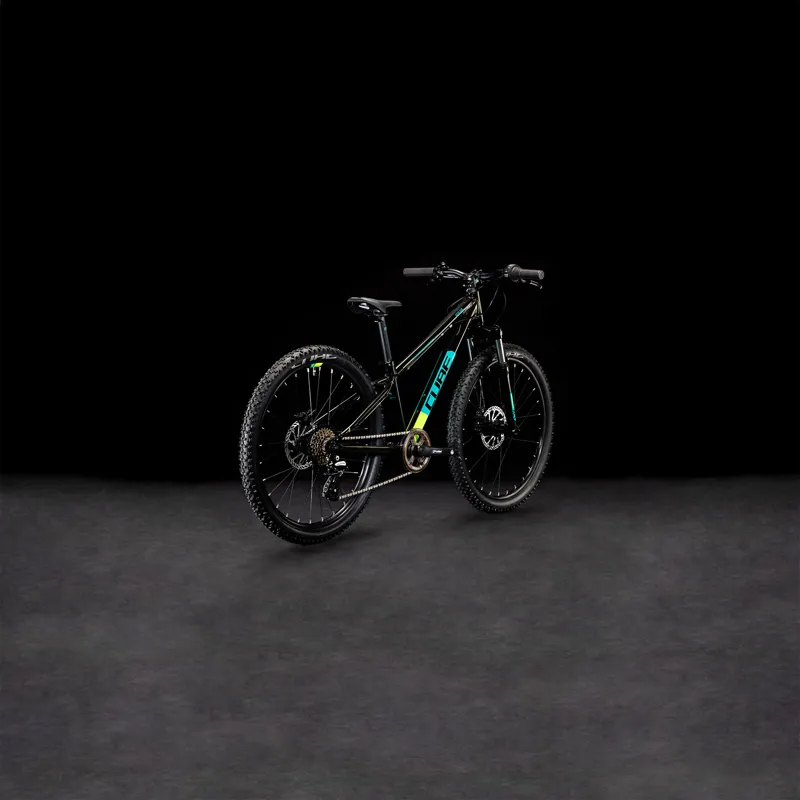 Cube Acid 240 Disc 24w 2024 Kids/Junior Bike - Black/Green-1