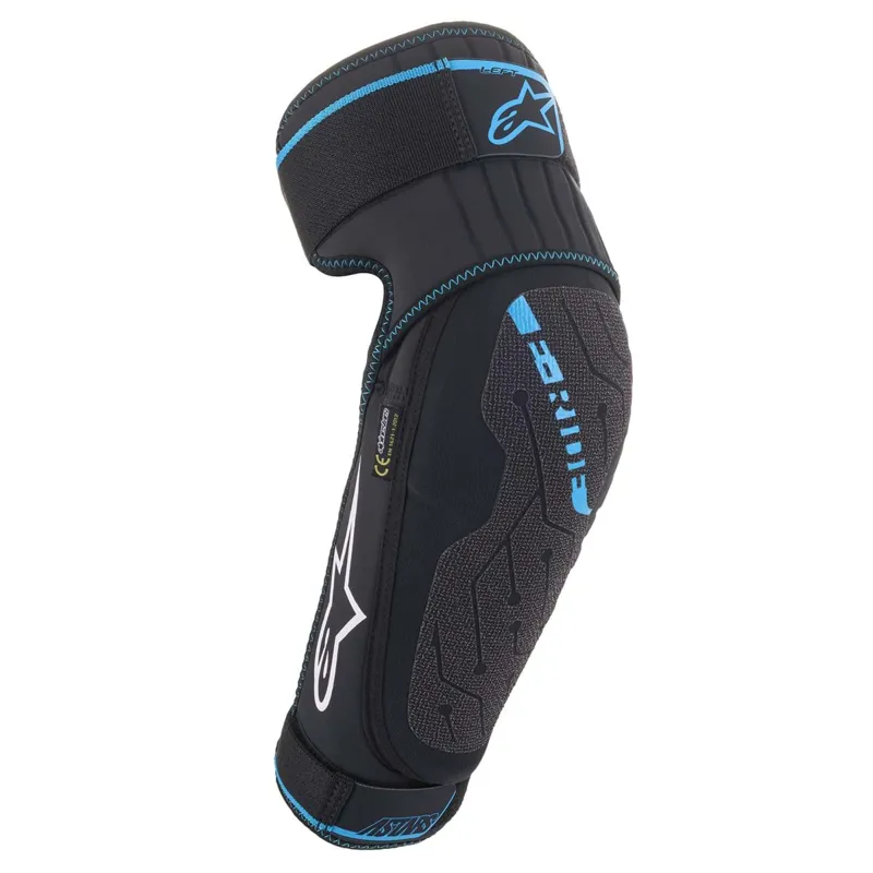 Alpinestars E-Ride Elbow Protector - Black/Electric Blue
