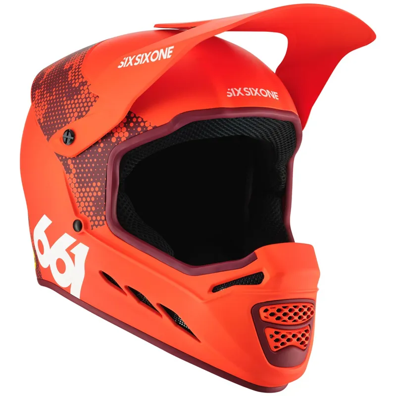 SixSixOne Reset MIPS Full Face Helmet - Digi Orange
