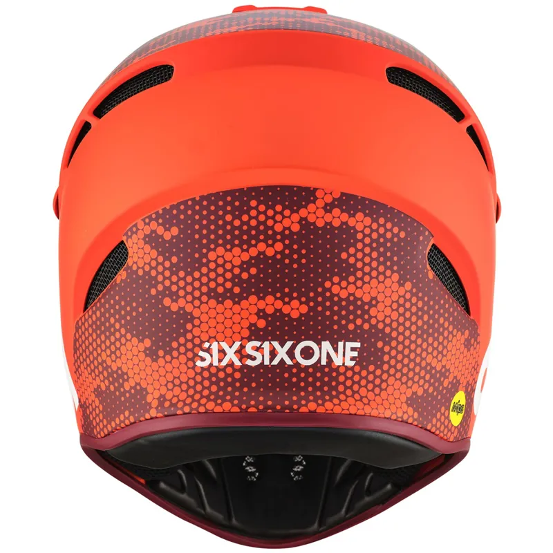 SixSixOne Reset MIPS Full Face Helmet - Digi Orange-3