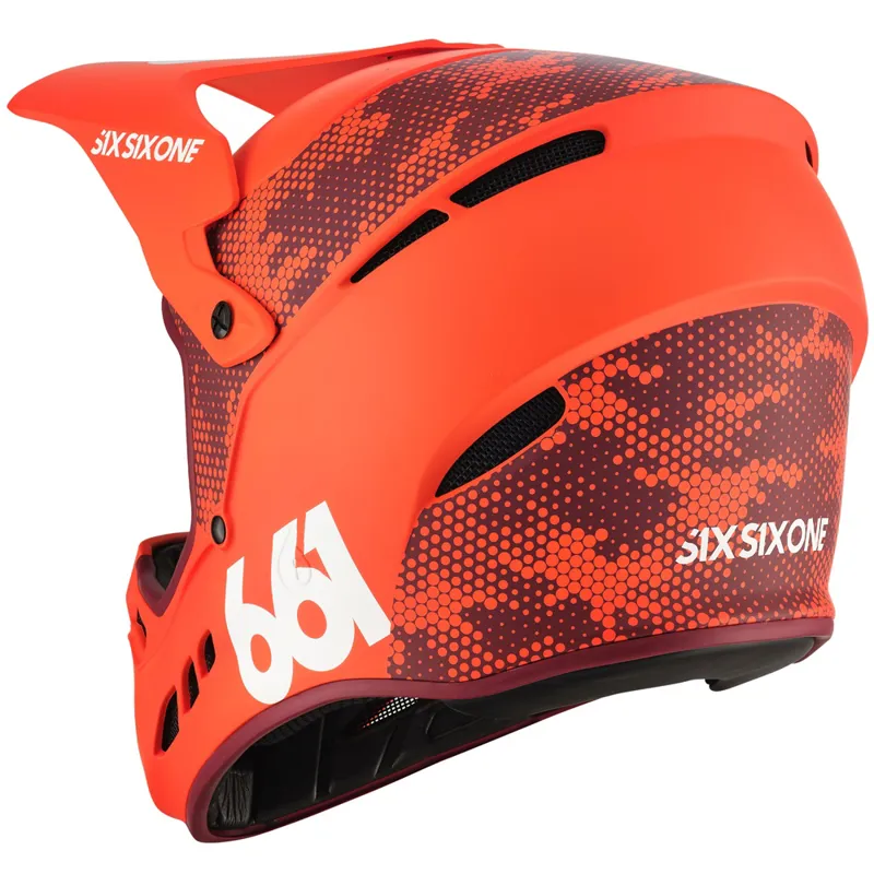 SixSixOne Reset MIPS Full Face Helmet - Digi Orange-4