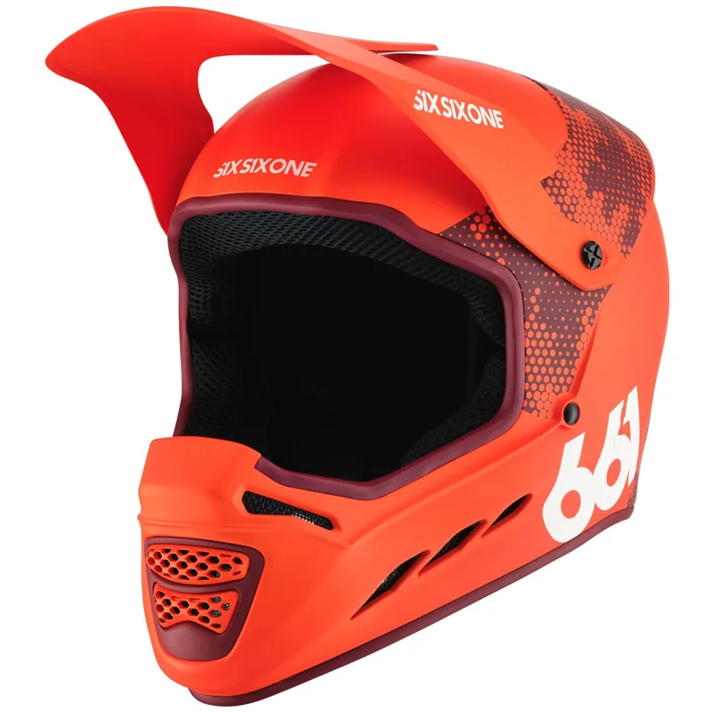 SixSixOne Reset MIPS Full Face Helmet - Digi Orange-6