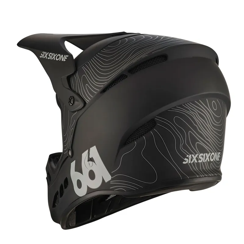 SixSixOne Reset Full Face Helmet - Contour Black-2