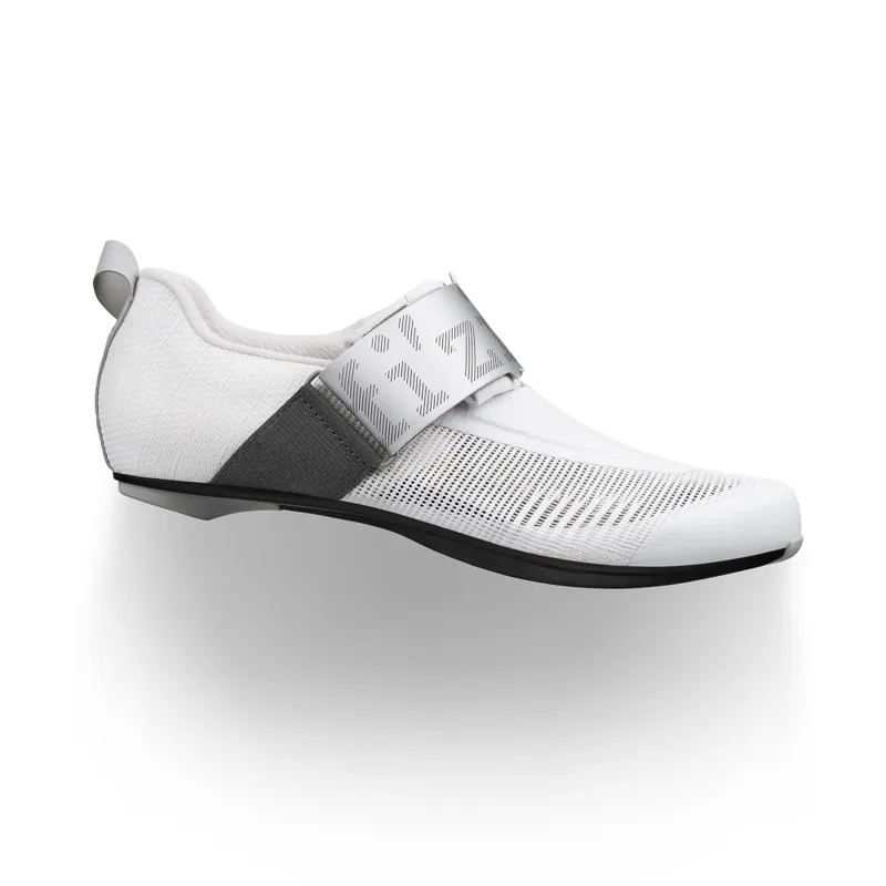Fizik Transiro Hydra Aeroweave Carbon Triathlon Shoes - White/Silver