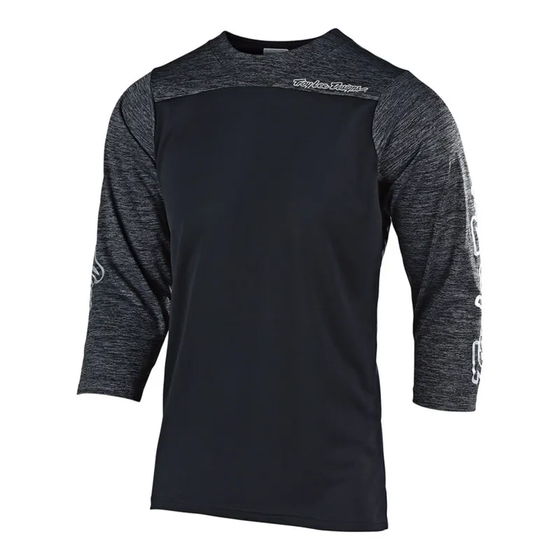 Troy Lee Designs Ruckus 3/4 Sleeve Jersey - Black/Heather Black