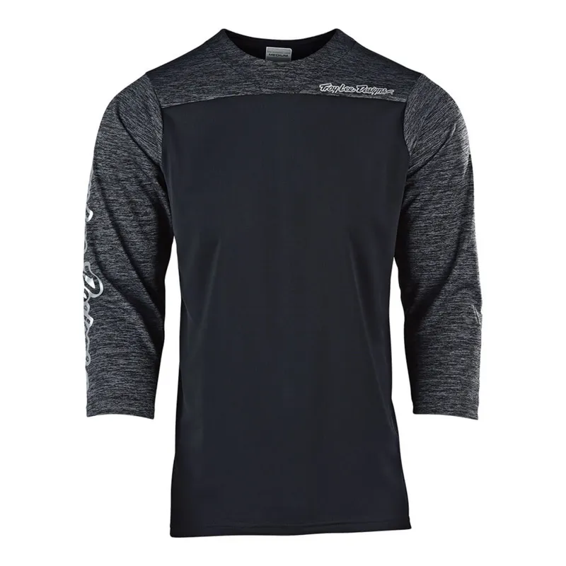 Troy Lee Designs Ruckus 3/4 Sleeve Jersey - Black/Heather Black-2