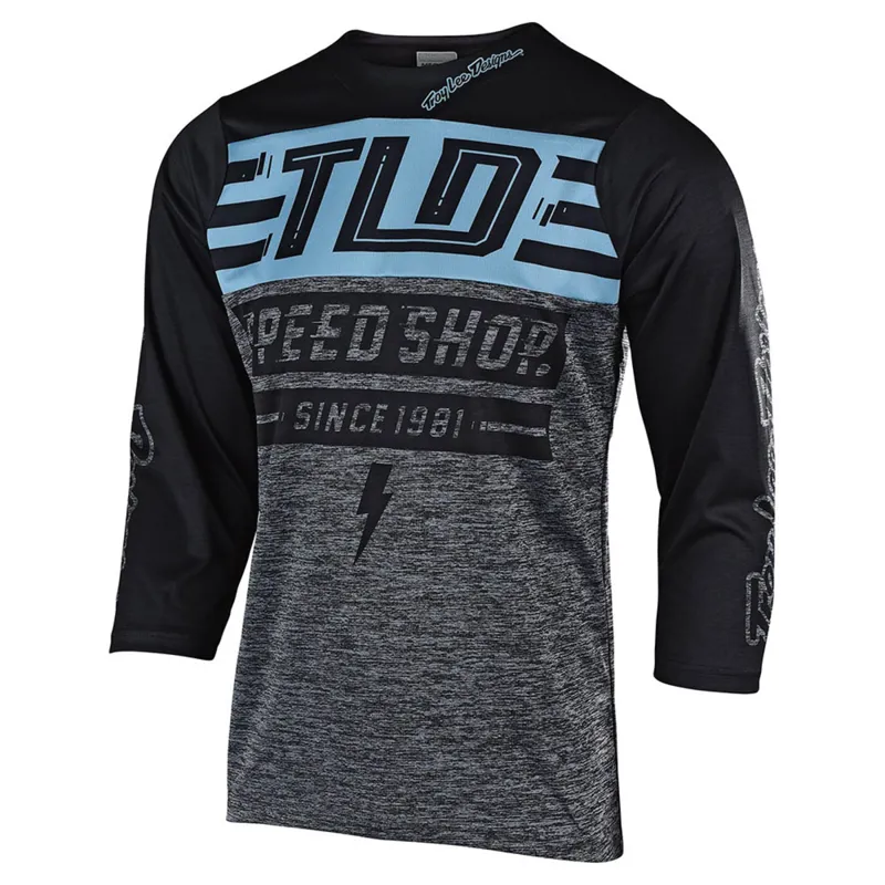 Troy Lee Designs Ruckus 3/4 Jersey - Heather Blue Gray/Black