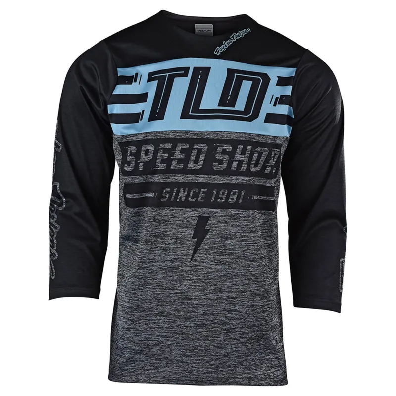 Troy Lee Designs Ruckus 3/4 Jersey - Heather Blue Gray/Black-2