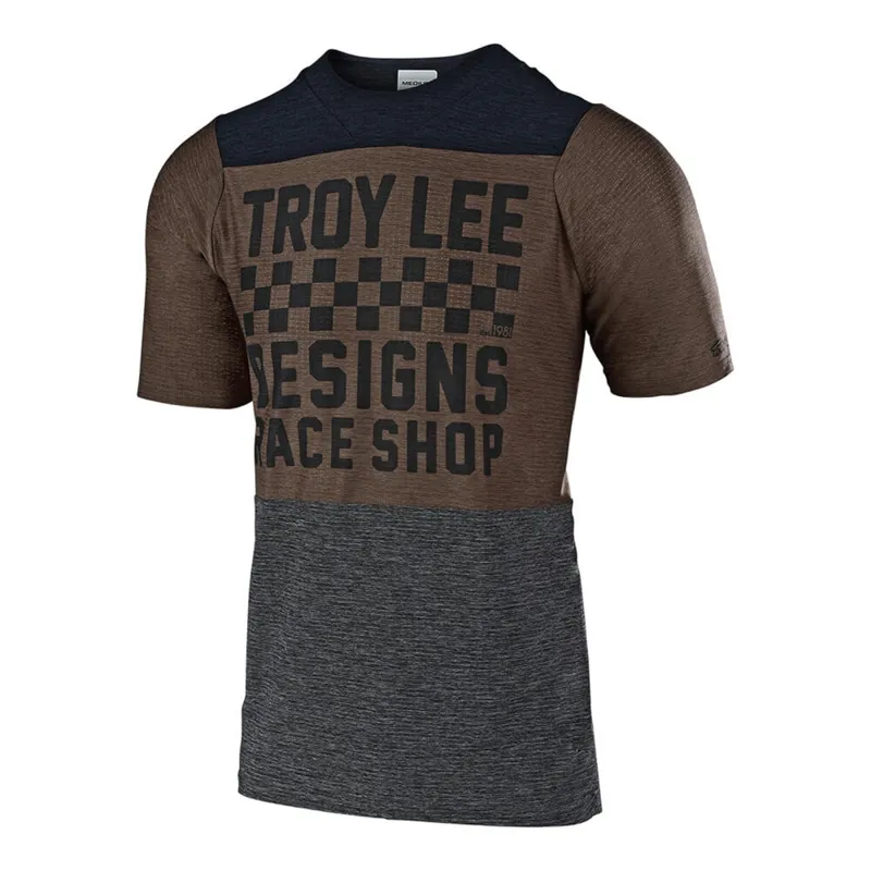 Troy Lee Designs Skyline Air Short Sleeve Jersey - Heather Black/Moka
