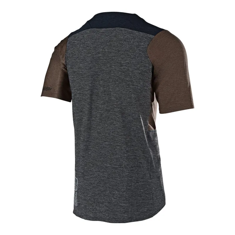 Troy Lee Designs Skyline Air Short Sleeve Jersey - Heather Black/Moka-1