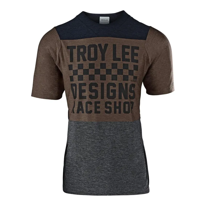 Troy Lee Designs Skyline Air Short Sleeve Jersey - Heather Black/Moka-2