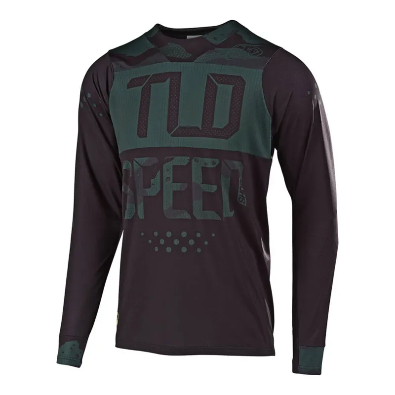 Troy Lee Designs Skyline Air Long Sleeve Jersey - Stealth Camo/Black