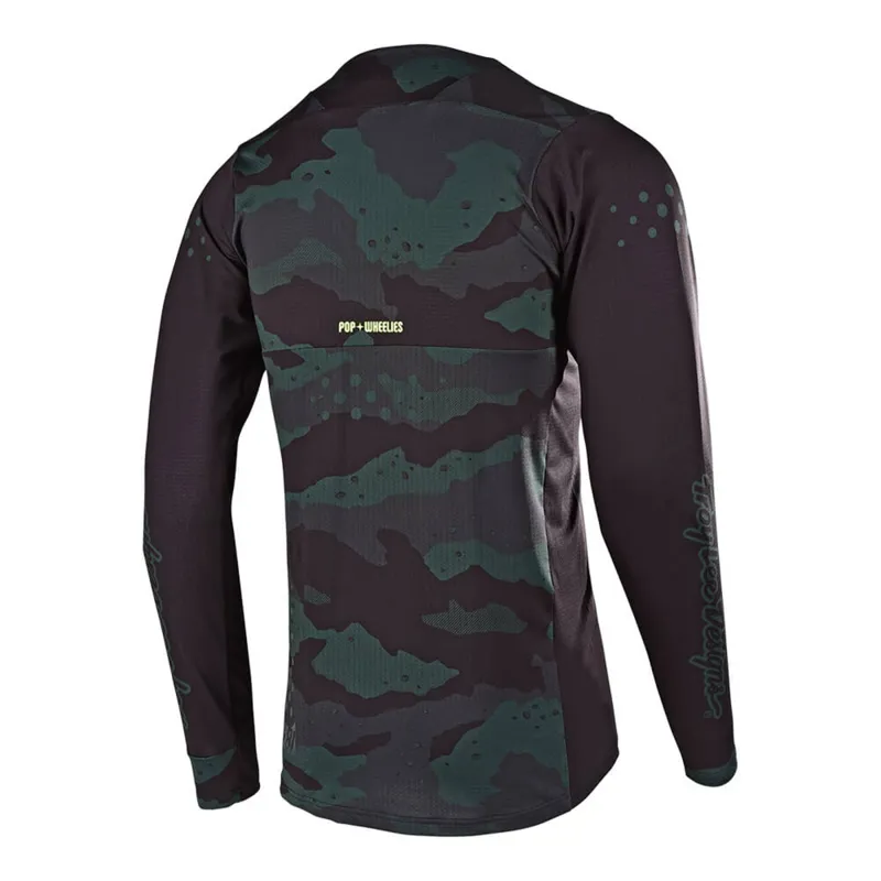 Troy Lee Designs Skyline Air Long Sleeve Jersey - Stealth Camo/Black-1