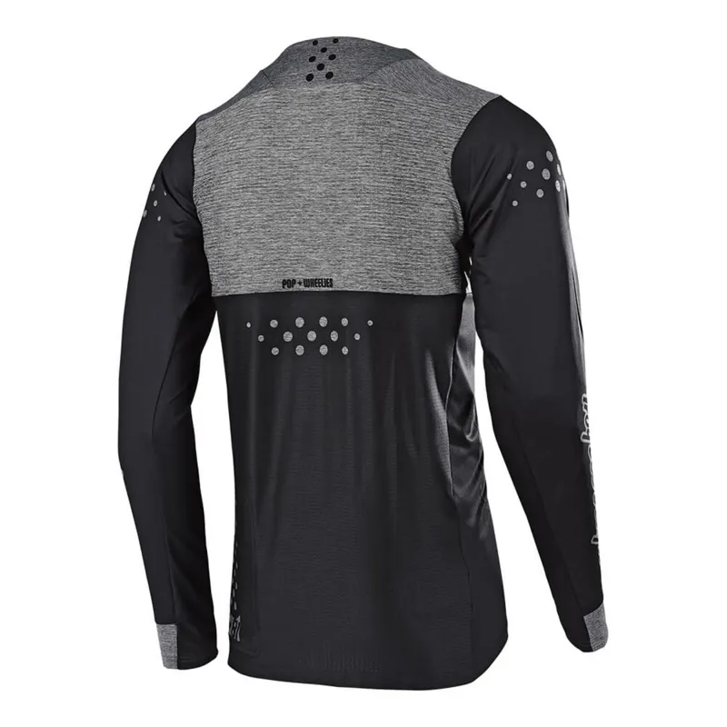 Troy Lee Designs Skyline Long Sleeve Jersey - Black/Heather Gray-1