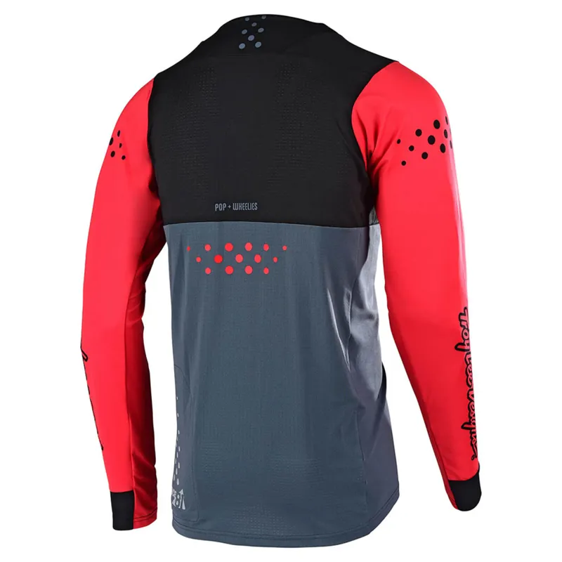 Troy Lee Skyline Long Sleeve Jersey - Red/Black-1