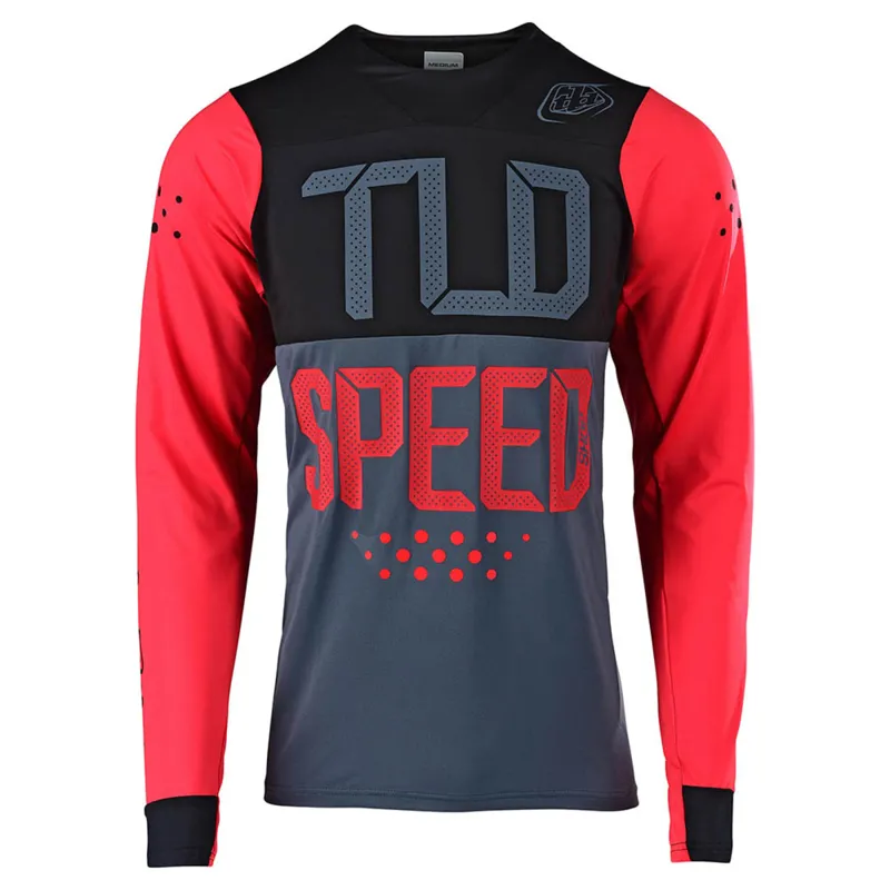 Troy Lee Skyline Long Sleeve Jersey - Red/Black-2