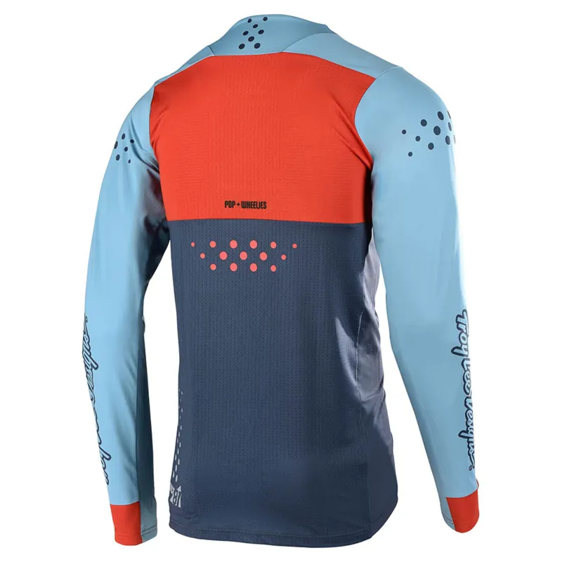 Troy Lee Skyline Long Sleeve Jersey - Stone Blue/Clay-1