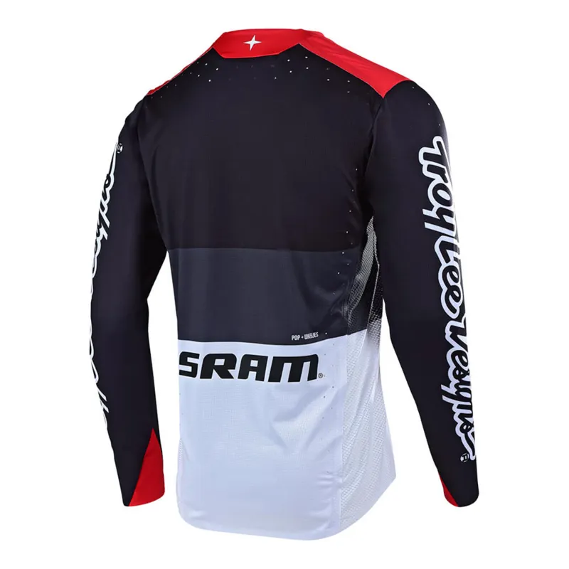 Troy Lee Designs Sprint Elite Long Sleeve Jersey - Black/Red-1