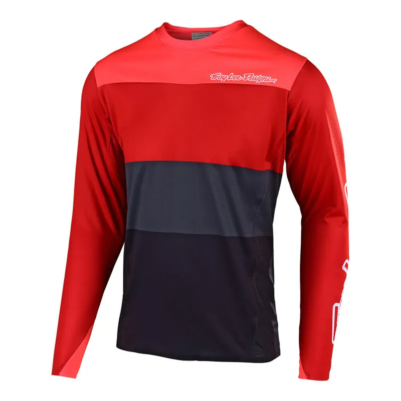 Troy Lee Designs Sprint Elite Long Sleeve Jersey - Red/Orange
