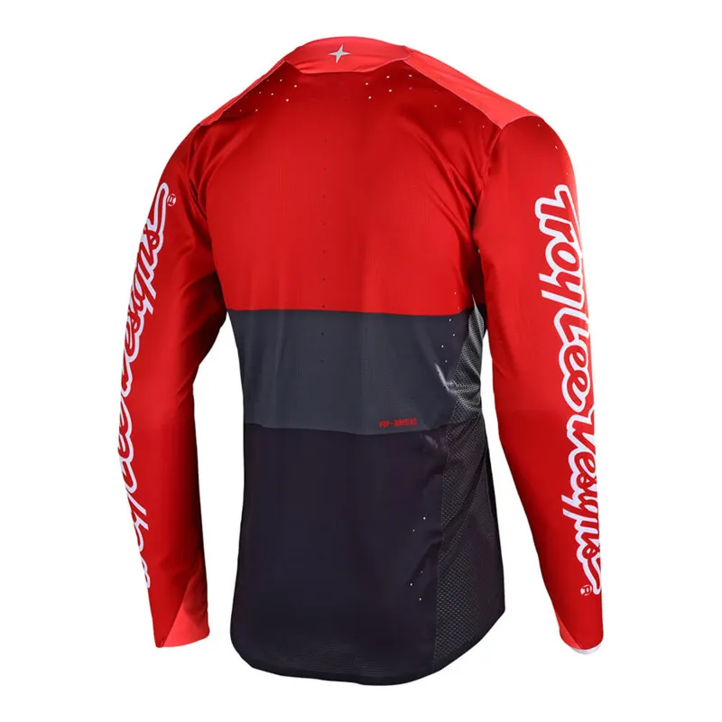 Troy Lee Designs Sprint Elite Long Sleeve Jersey - Red/Orange-1
