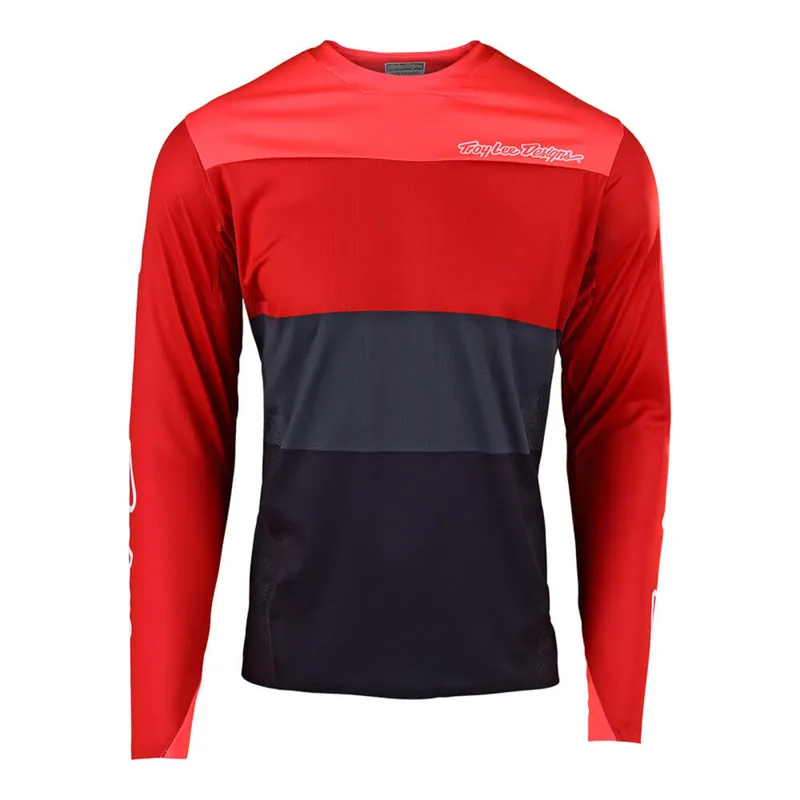 Troy Lee Designs Sprint Elite Long Sleeve Jersey - Red/Orange-2