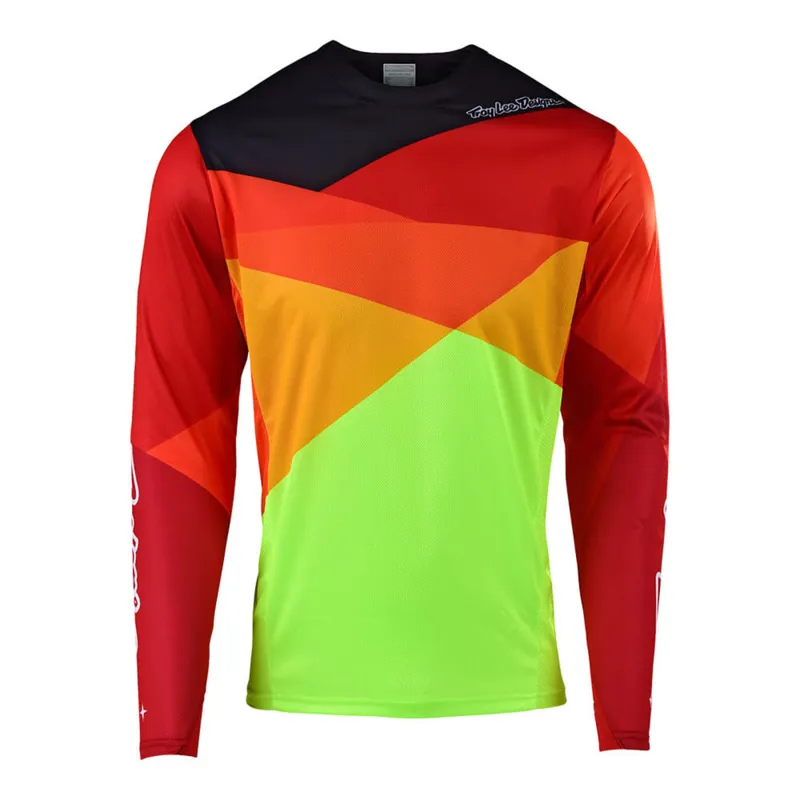 Troy Lee Designs Sprint Long Sleeve Jersey - Yellow/Orange-2