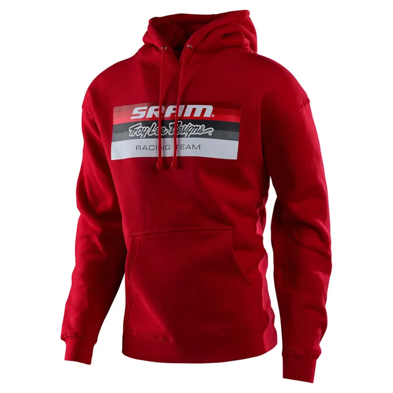 Troy Lee Designs Sram TLD Racing Block Pullover Hoodie - Red