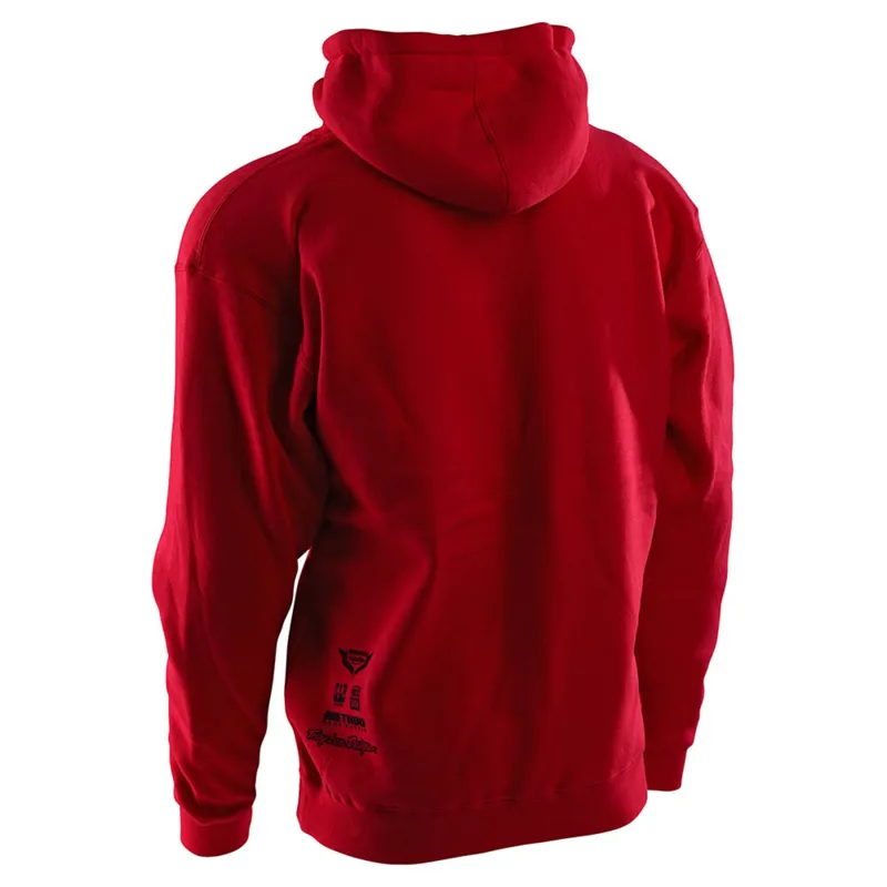 Troy Lee Designs Sram TLD Racing Block Pullover Hoodie - Red-2