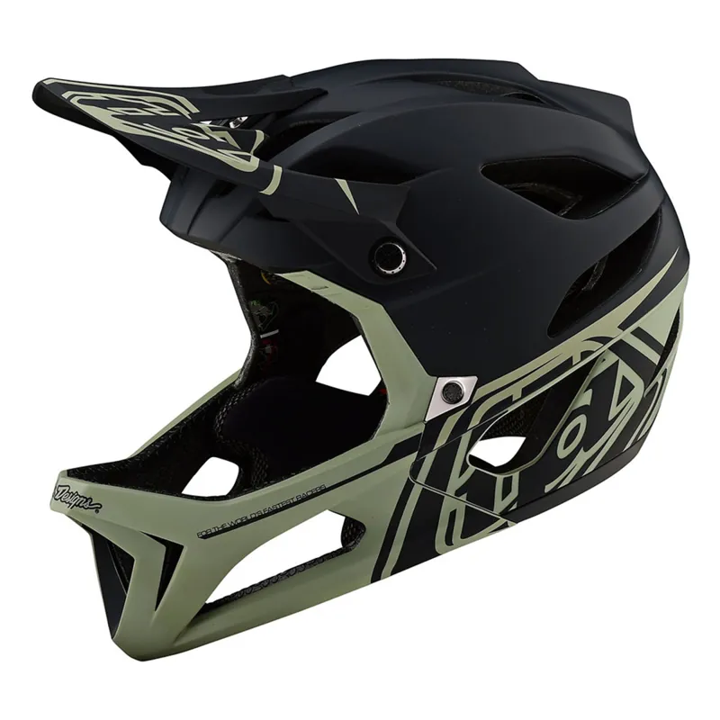 Troy Lee Designs Stage MIPS Full Face Helmet - Black/Stone Gray