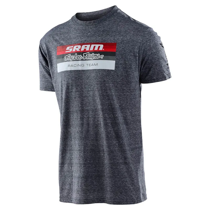 Troy Lee Designs Sram TLD Racing Block Tee - Vintage Grey Snow