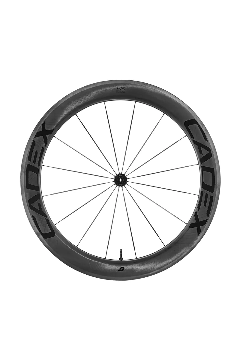 Cadex 65 Tubeless System Rim Brake Front Road Wheel - Black