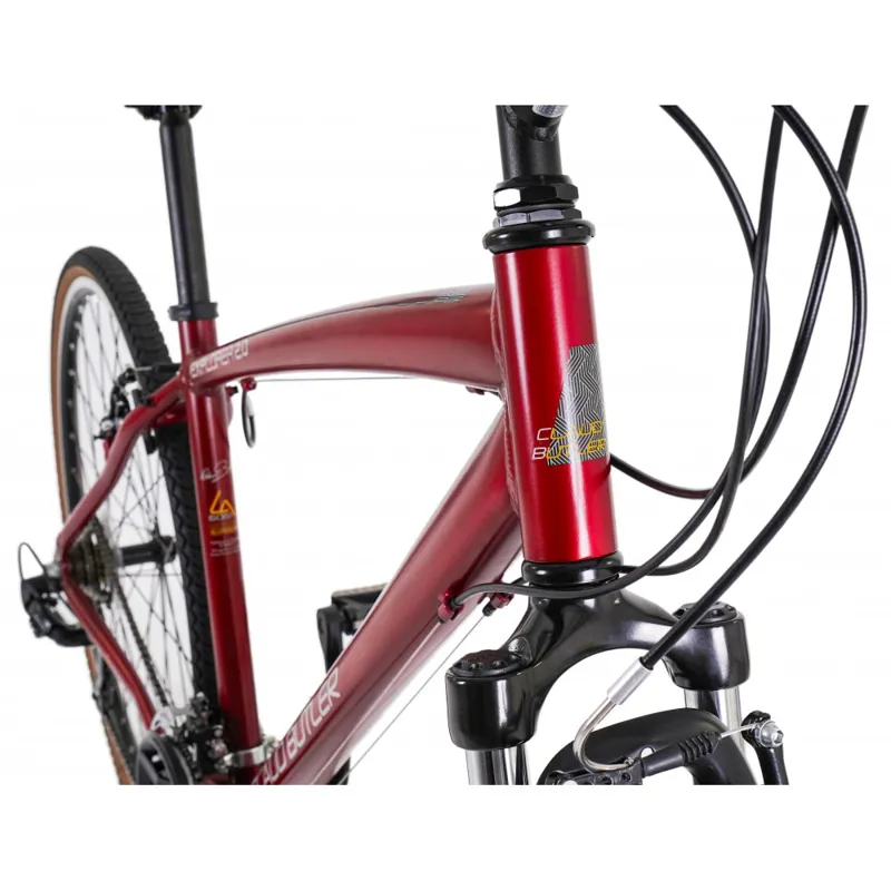 Claud Butler Explorer 2.0 Hybrid Bike - Red-1