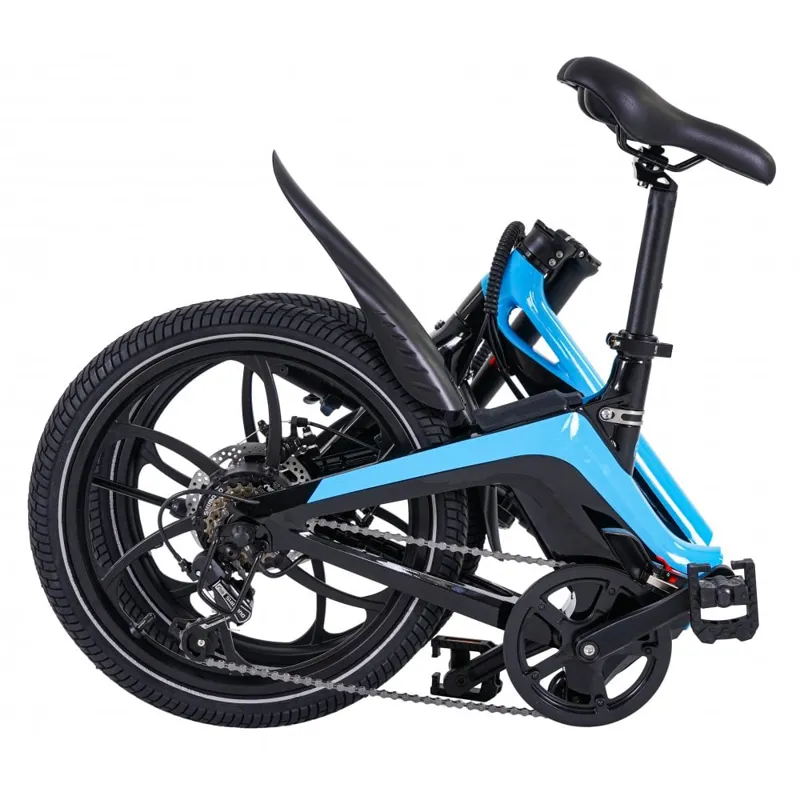 Li-Fe Flo 20w 2022 Electric Folding Bike - Black/Blue-1