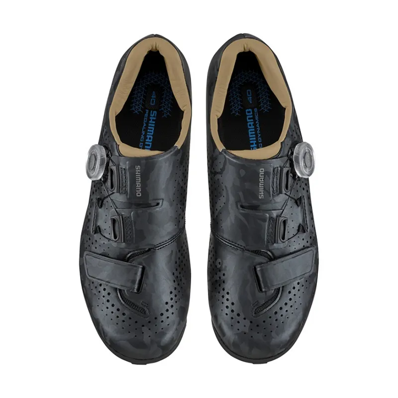 Shimano RX600W Women's Clipless Gravel Road Shoes - Black-1