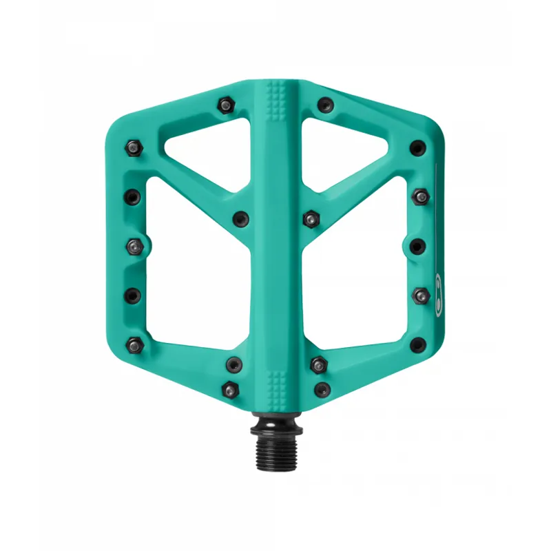 Crank Brothers Stamp 1 Flat MTB Pedals - Turquoise-1