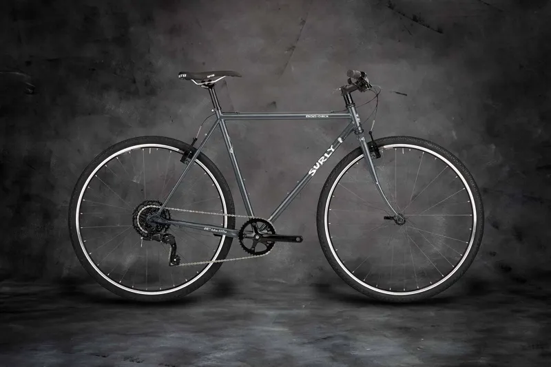 Surly Cross Check Flat Bar 2022 Hybrid Bike - BlueGreenGray-1
