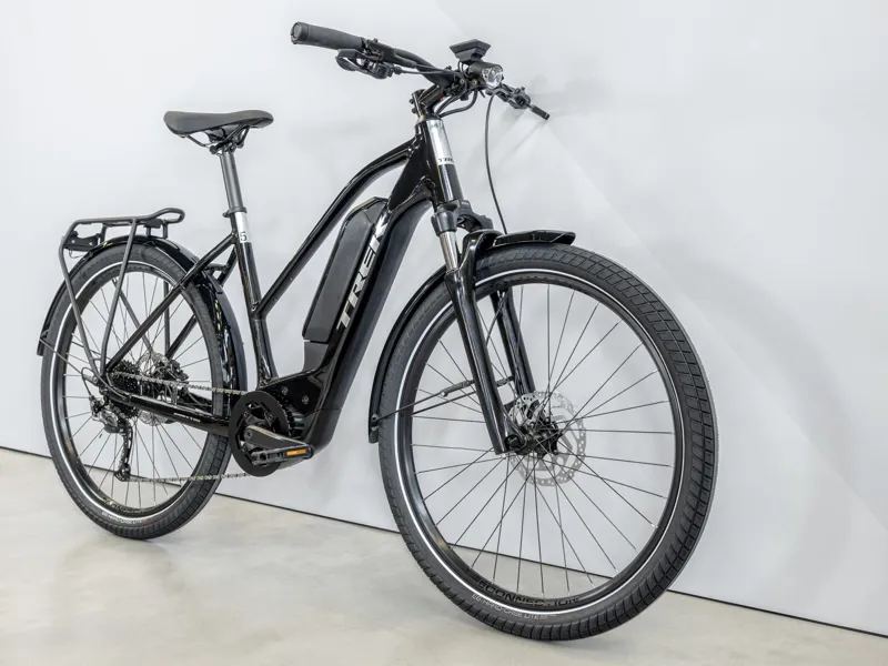 Trek Allant+ 5 Stagger 725 Electric Hybrid Bike - Trek Black-1