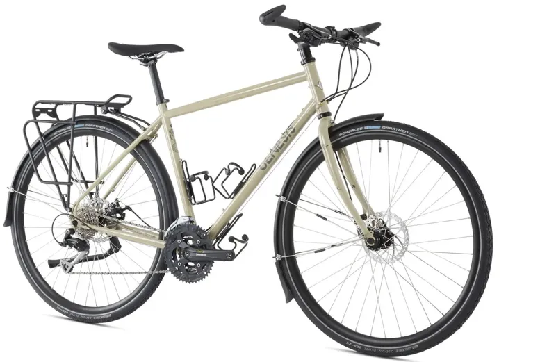 Genesis Tour De Fer 10 Flat Bar Touring Bike - Beige-1