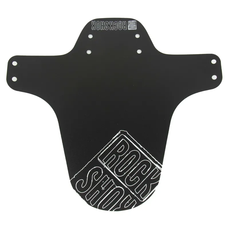 Rockshox Mtb Fender - Outline White Distressed Logo Print