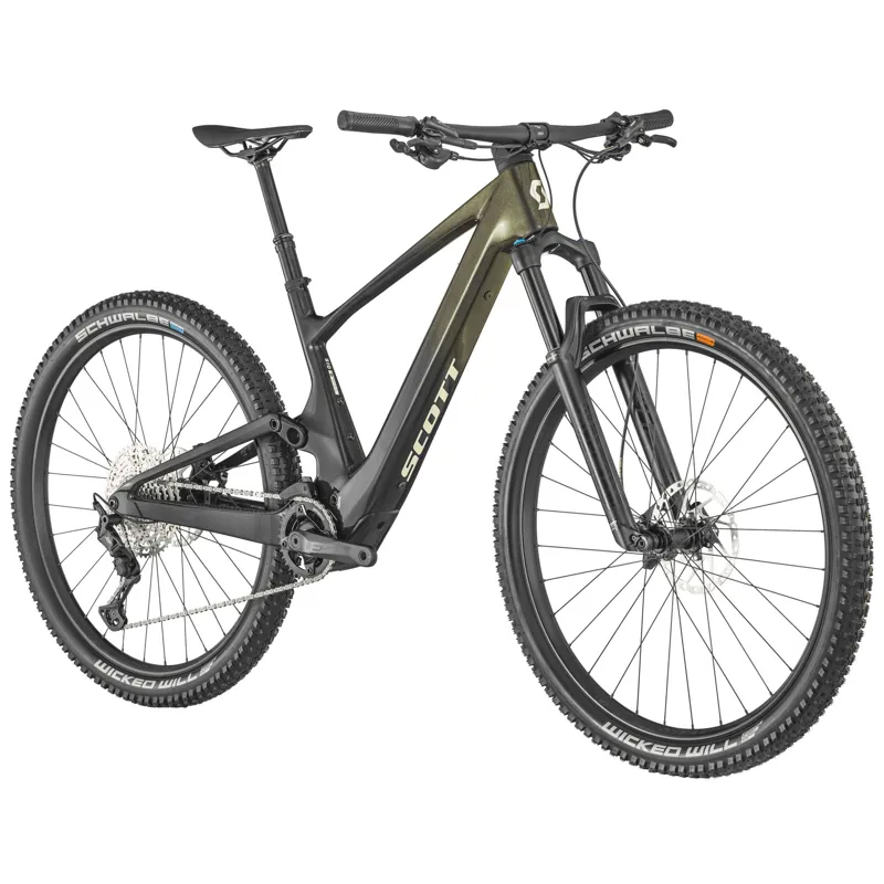 Scott Lumen eRIDE 910 2024 Electric Full Sus MTB - Black/Yellow - Large-1