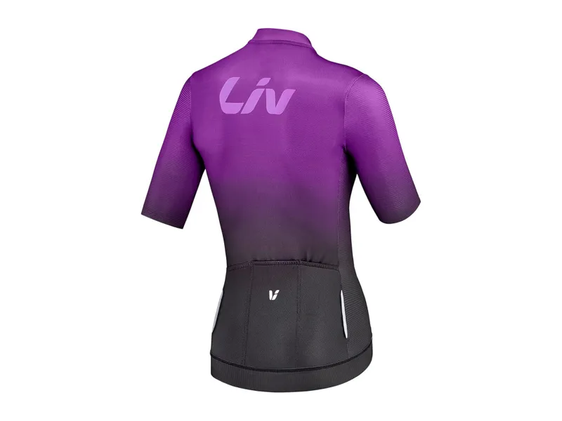 Liv Race Day Women's Short Sleeve Jersey - Black/Purple-1