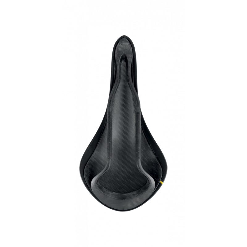 Fizik Aliante 00 140mm Mobius Carbon Braided 7x9mm Saddle Black/Yellow-1