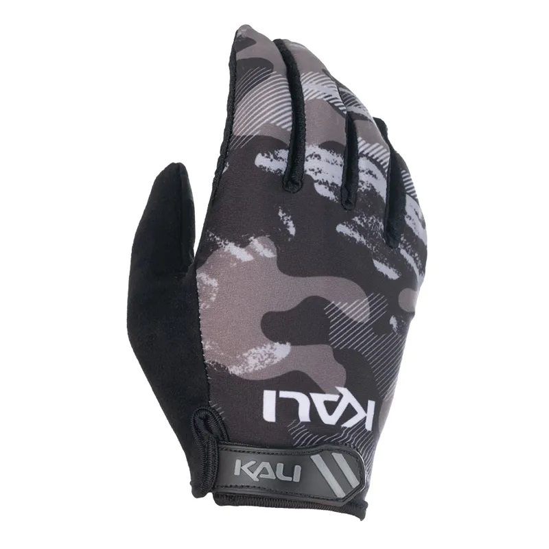 Kali Laguna Long Finger Gloves - Camo Black/Grey