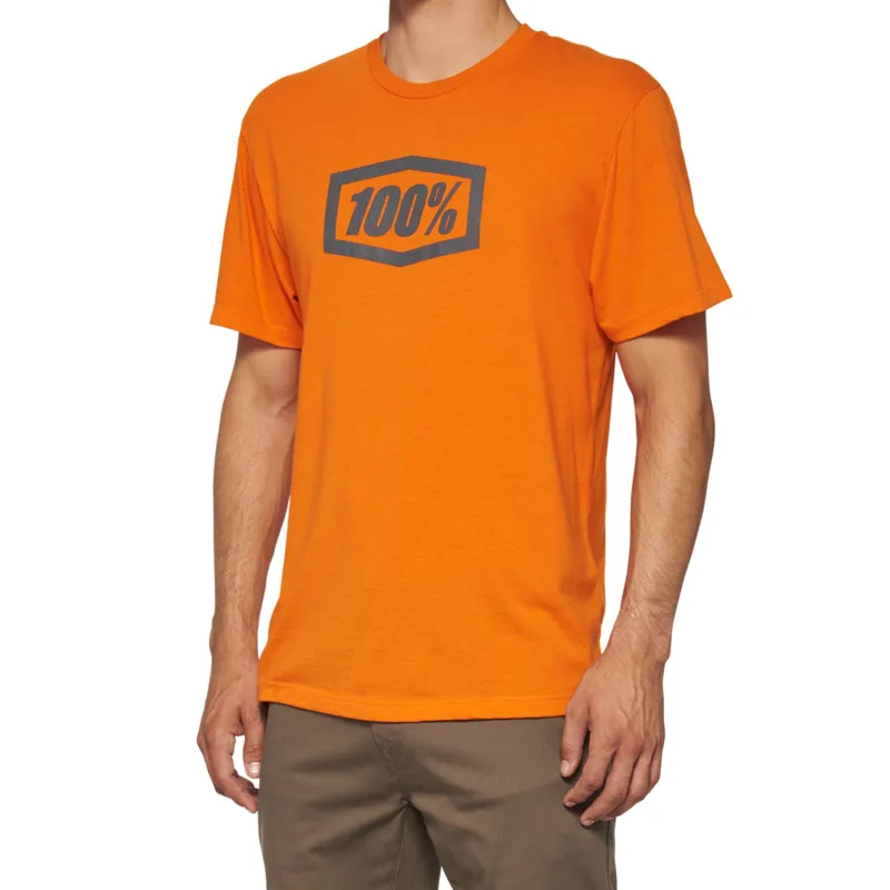 100 Percent Icon Men's Short Sleeve T-Shirt - Orange