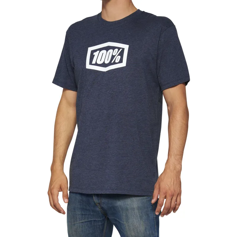100 Percent Icon Men's Short Sleeve T-Shirt - Navy Heather