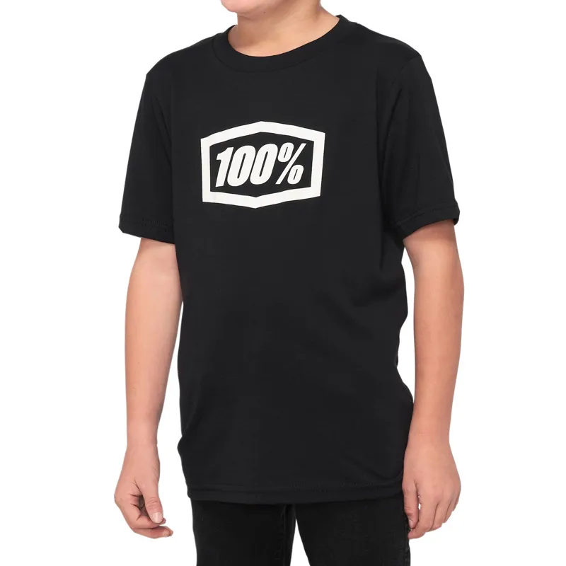 100 Percent Icon Youth Short Sleeve T-Shirt - Black