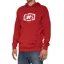 100 Percent Icon Pullover Men's Hoodie - Deep Red