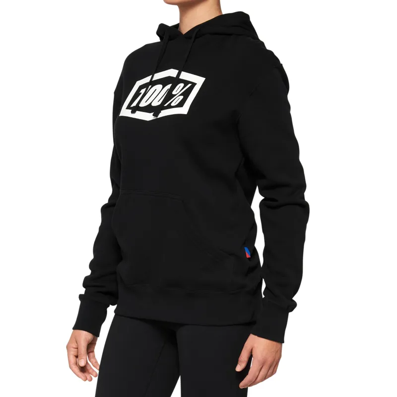 100 Percent Icon Pullover Women's Hoodie - Black